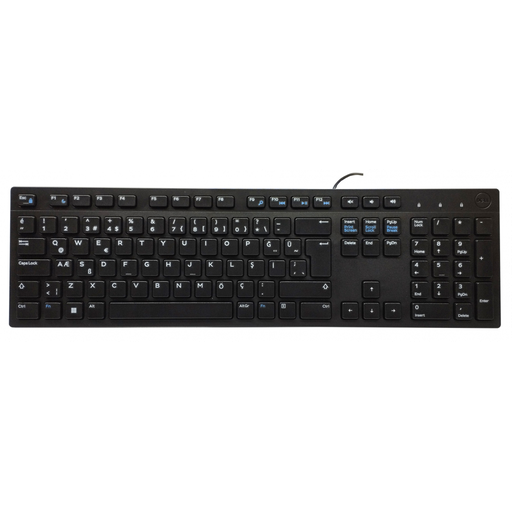 [KB216-BK-TUR] DELL KB216-BK-TUR, Siyah, USB Kablolu, Türkçe Q, Multimedya KLAVYE