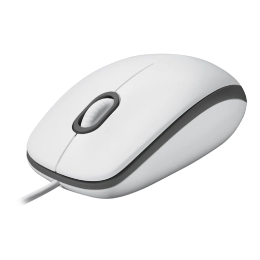 [910-006764] LOGITECH 910-006764, M100 Beyaz, USB Kablolu, 1000dpi, Optik, 3 Tuşlu, Mouse
