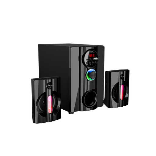[MD-95BT] MIKADO MD-95BT, 20W, 2+1, Masaüstü, FM/BT/SD/USB, RGB Aydınlatma, Siyah Kasa, Speaker