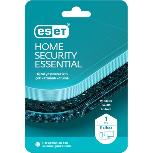 [ESET-HOME-SECURITY-ESSENTIAL-5-KULLANICI-1-YIL] ESET HOME SECURITY ESSENTIAL 5 Kullanıcı, 1 YIL, BOX