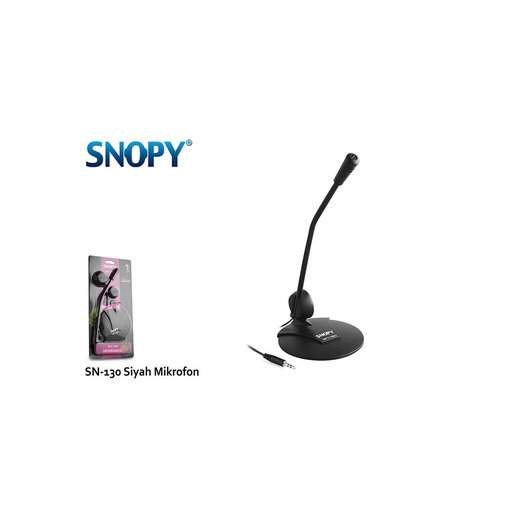 [SN-130] SNOPY SN-130, Siyah, Masaüstü, Mikrofon