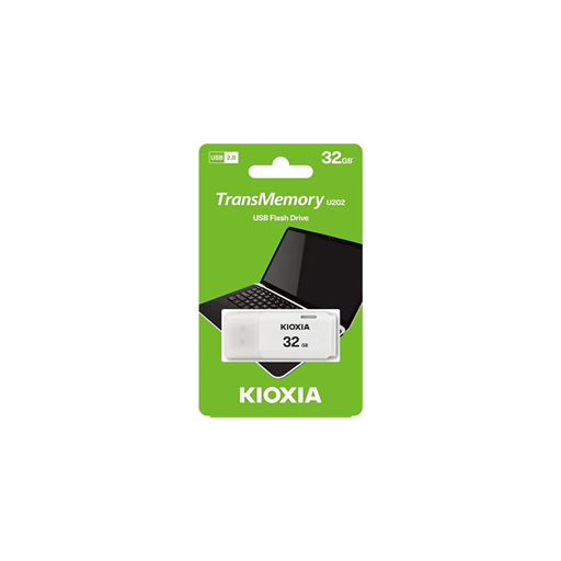 [LU202] KIOXIA U202 32GB USB 2.0 TransMemory Flash Disk (Beyaz)