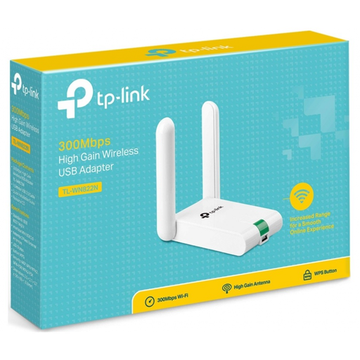[TL-WN822N] TP-LINK TL-WN822N, 300Mbps, 2.4Ghz, 2x3dBi Anten, USB2.0, WIRELESS ETHERNET