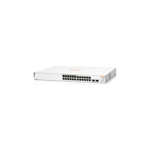 [JL813A] HP Aruba Instant On, JL813A, 1830-24G, 24Port, GigaBit, 12 Port PoE 195W, 2 Port Gigabit SFP, Yönetilebilir, Rack Mount Switch