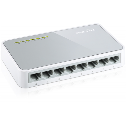 [SF1008D] TP-LINK TL-SF1008D, 8 Port, Megabit, Yönetilemez, Masaüstü Switch