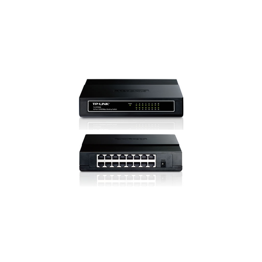 [SF1016D] TP-LINK TL-SF1016D, 16 Port, MegaBit, Yönetilemez, Masaüstü Switch