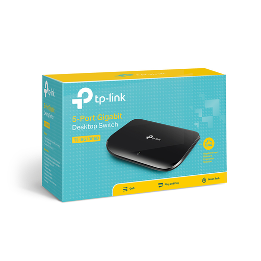 [SG1005D] TP-LINK TL-SG1005D, 5 Port, GigaBit, Yönetilemez, Masaüstü Switch