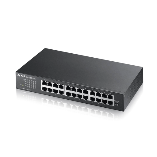 [GS-1100-24E] ZyXEL GS1100-24E V3, 24 Port, GigaBit, Yönetilemez, Sessiz, Rackmount Switch