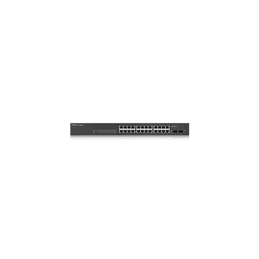 [GS1900-24] ZyXEL GS1900-24 24P, 24 Port, GigaBit, 2xGigabit SFP, Yönetilebilir, Rackmount Switch