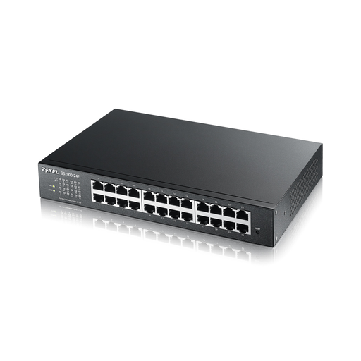 [GS1900-24E] ZyXEL GS1900-24E, 24 Port, GigaBit, Yönetilebilir, Sessiz, Masaüstü Switch