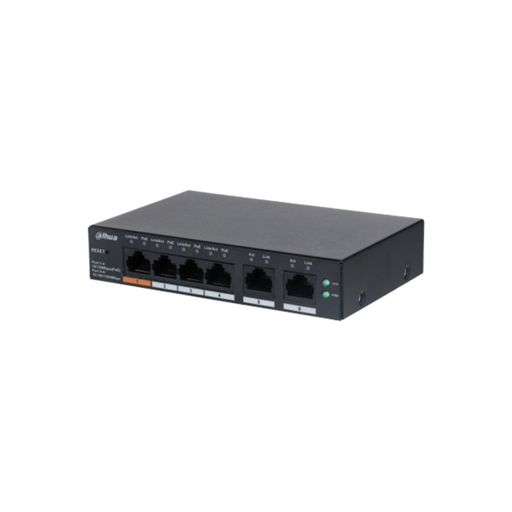 [CS4006-4ET-60] DAHUA CS4006-4ET-60, 4 Port, Megabit, 4 Port PoE, 60W, + 2 Port Uplink, Cloud Yönetilebilir, Switch
