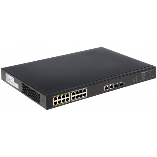 [LR2218-16ET-240] DAHUA LR2218-16ET-240, 18Port, Megabit, 16 Port Megabit PoE 240W, 2Port Gigabit, 2 Port Gigabit SFP, Endüstriyel, Yönetilebilir, Rack Mount Switch