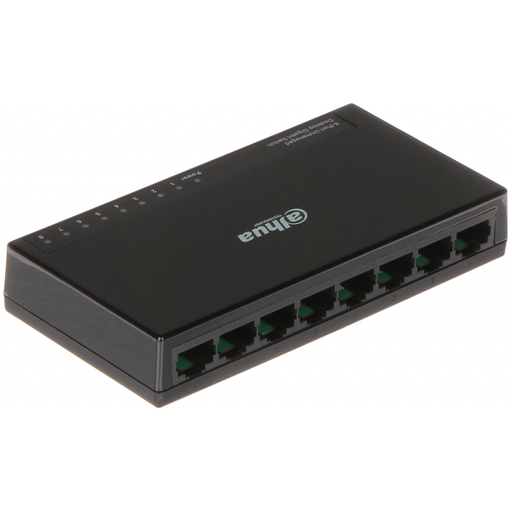 [PFS3008-8GT-L] DAHUA PFS3008-8GT-L, 8 Port, GigaBit, Yönetilemez, Masaüstü Switch