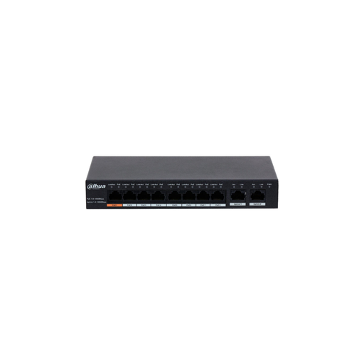 [PFS3010-8GT-96] DAHUA PFS3010-8GT-96, 8 Port, GigaBit, PoE 96W, 2 Port GigaBit Uplink, Yönetilemez, Masaüstü Switch