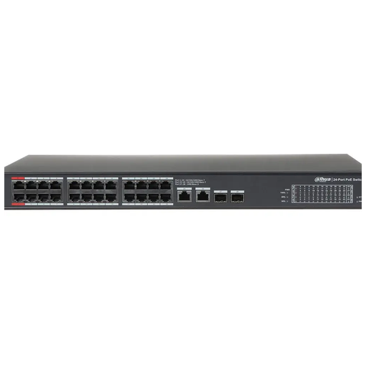 [PFS3228-24GT-360] DAHUA PFS3228-24GT-360, 24 Port, GigaBit, 24 Port PoE, 360W, +2 Port Combo SFP, +2 Port GigaBit Uplink, Rack Mount Switch