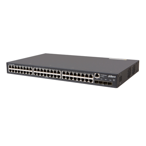 [S5500-48GT4XF] DAHUA S5500-48GT4XF, 48 Port, Gigabit, +4 Port 10Gigabit SFP, +1 Port GigaBit Uplink, Yönetilebilir, Rack Mount Switch
