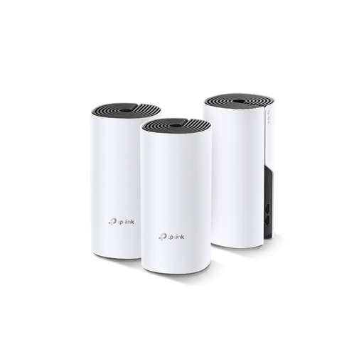 [DECO-E4-3P] TP-LINK DECO-E4, AC1200, Üçlü Mesh, 1200Mbps, Dual Band, 2Port Megabit Lan, 370m2 Çekim Alanı, Router, Geniş Alan İnternet Ağı Sağlayıcısı