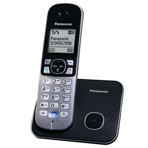 [TG6811-S] PANASONIC KX-TG6811 TELSİZ TELEFON (Siyah) 18 Saat Konuşma, 170 Saat Bekleme, 120 Kişilik Rehber
