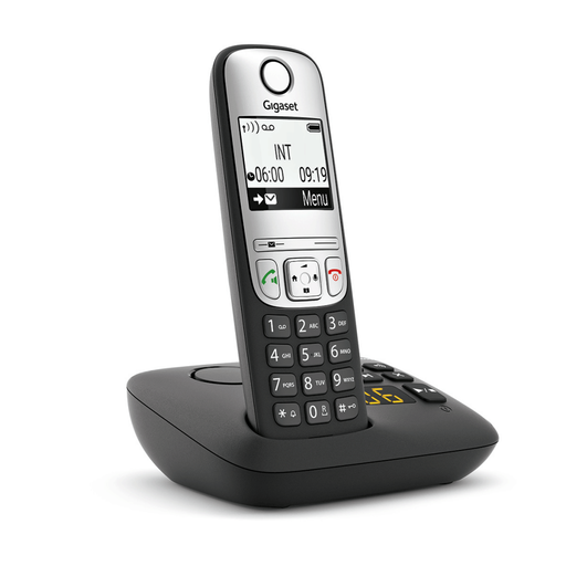 [GIGASET-A690A-SIYAH] GIGASET A690A, Dect Telefon, Siyah, Tele Sekreterli, 14 Saat Konuşma, 180 Saat Bekleme, 100 Kişilik Rehber