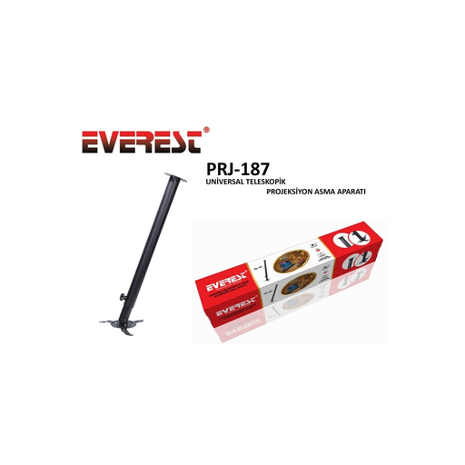 [PRJ-187] Everest PRJ-187 Teleskopik Projeksiyon Askı  Aparatı 13 Kg Taşıma