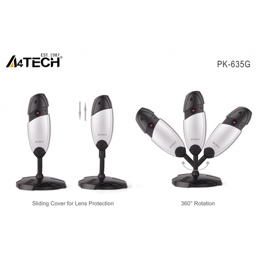 [A4-TECH-PK-635G] A4 TECH PK-635G 480P Dahili Mikrofonlu USB WEBCAM