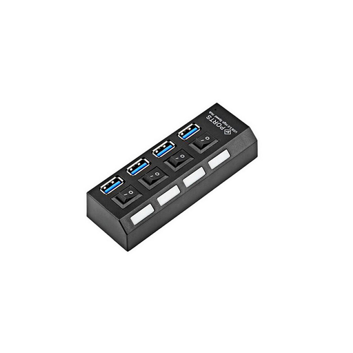 [HY-U350] HYTECH HY-U350, USB3.0 to 4xUSB 3.0, Açma Kapama Tuşlu, USB HUB