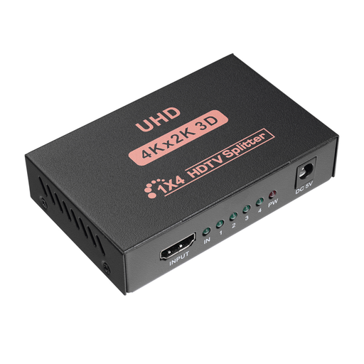 [HY-LU4] HYTECH HY-LU4, HDMI Çoklayıcı, 1Giriş, 4Çıkış, (1PC-4Monitör)