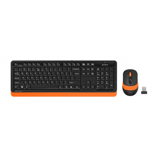 [A4-TECH-FG1010-TURUNCU] A4 TECH FG1010 Turuncu FSTYLER Türkçe Q 2,4Ghz  Kablosuz Klavye Mouse Set