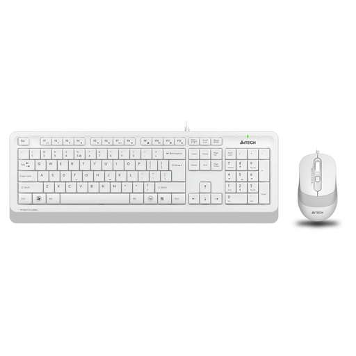 [F1010-W] A4 TECH F1010 Beyaz FSTYLER USB Kablolu Türkçe M.Medya Klavye Mouse Set