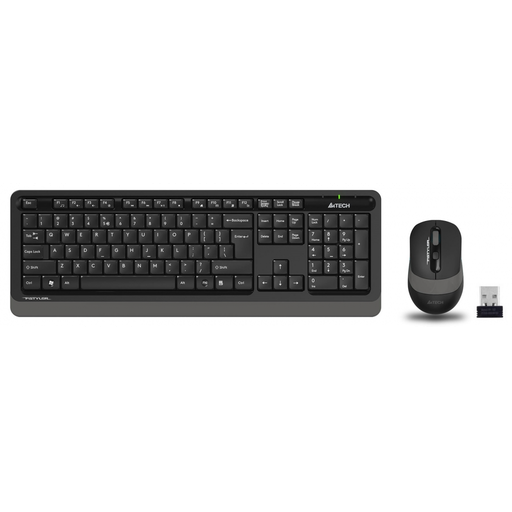 [FG1010-G] A4 TECH FG1010, Gri, FSTYLER, 2.4Ghz Kablosuz, Türkçe Q, Klavye Mouse Set