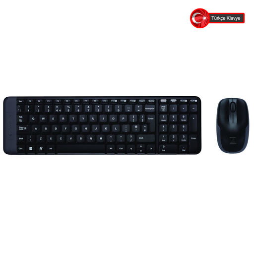 [920-003163] Logitech MK220 (920-003163) Kablosuz Türkçe Q Klavye/Mouse Set
