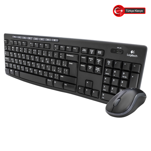 [920-004525] LOGITECH MK270, 920-004525, Kablosuz, Türkçe Q, Klavye Mouse Set