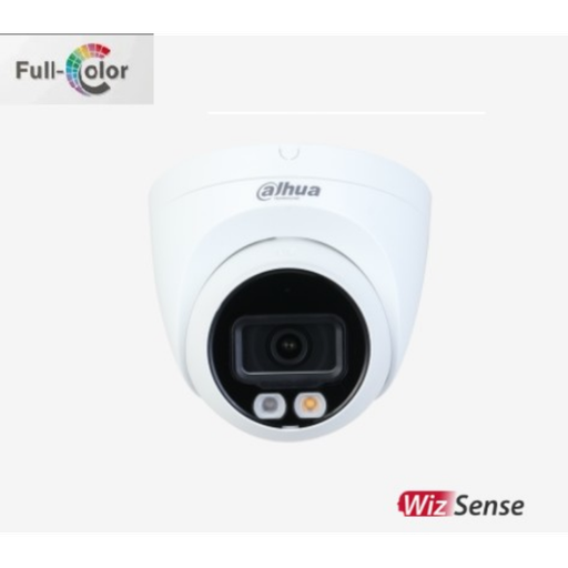 [HDW2249T-S-IL] DAHUA  IPC-HDW2249T-S-IL, 2Mpix, Full Color, 2,8mm Lens, H265+, 30Mt Gece Görüşü, IP67, Dahili Mikrofon, PoE Dome IP Kamera