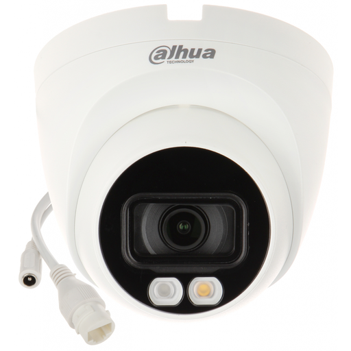[HDW2449T-S-IL] DAHUA  IPC-HDW2449T-S-IL, 4Mpix, Full Color, 2,8mm Lens, H265+, 30Mt Gece Görüşü, IP67, Dahili Mikrofon, PoE Dome IP Kamera