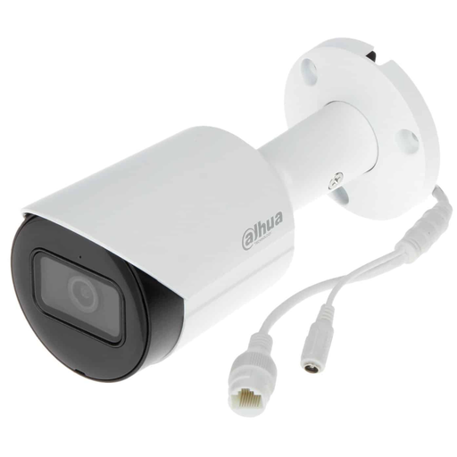 [IPC-HFW2441S-S-0360B] DAHUA IPC-HFW2441S-S-0360B, 4Mpix, 3,6mm Lens, H265+,  30Mt Gece Görüşü, IP67, Dahili Mikrofon, PoE Bullet IP Kamera