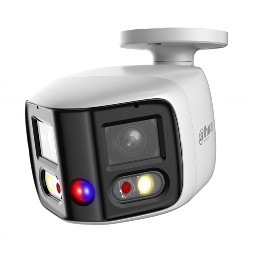 [IPC-PFW3849S-A180-AS-PV] DAHUA  IPC-PFW3849S-A180-AS-PV, 2X4Mpix, 2,8mm Lens,H265+, 25Mt Gece Görüşü, IP67, Dahili Mikrofon, TiOC Duo Süper Geniş Açı Bullet Ip Kamera