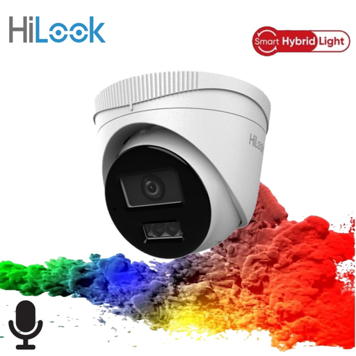 [IPC-T220HA-LUFC] HILOOK IPC-T220HA-LUFC, 2Mpix, 2,8mm Lens, H265+, Dual Light, 20Mt Gece Görüşü, Dahili Mikrofon, IP67, PoE, Dome, IP Kamera