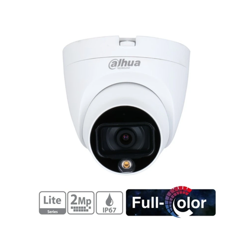 [HAC-HDW1209TLQ-LED-0280B] DAHUA HAC-HDW1209TLQ-LED-0280B, 2Mpix, 2.8mm Lens, 20 Mt Gece Görüşü, Full Color, 4 IN 1, Dome Kamera