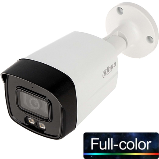 [HAC-HFW1209TLM-A-LED-0360B] DAHUA HAC-HFW1209TLMP-A-LED-0360B, 2Mpix, 3.6mm Lens, 40 Mt Gece Görüşü, Full Color, Dahili Mikrofon, 4 IN 1, IP67, Bullet Kamera