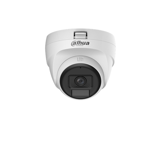 [HAC-T1A21P-U-IL-A-0280B] DAHUA HAC-T1A21P-U-IL-A-0280B, 2Mpix, 2.8mm Lens, 25 Mt Gece Görüşü, Smart Dual Light, Dahili Mikrofon, Dome Kamera