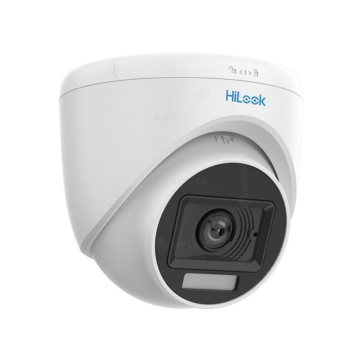 [THC-T129-LPS] HILOOK THC-T129-LPS, 2Mpix, 2.8mm Lens, 20Mt Gece Görüşü, Color Vu, Dahili Mikrofon, Dome Kamera