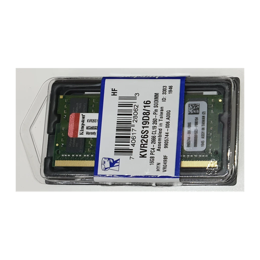 [KVR26S19D8-16] KINGSTON KVR26S19D8/16, 16Gb, 2666Mhz, DDR4, Sodimm Notebook RAM, 1,2V, CL19