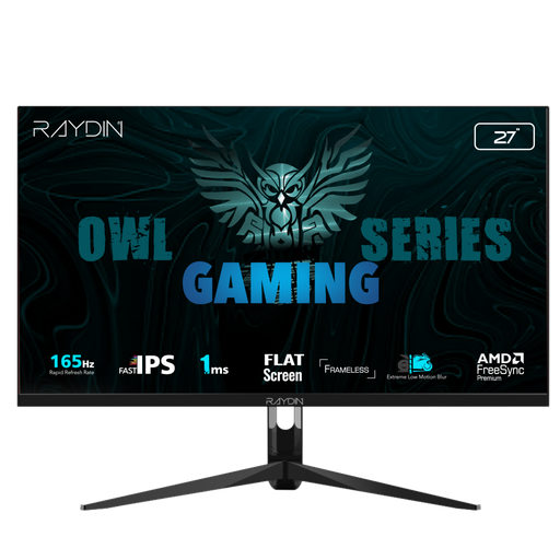 [G270IPS165] RAYDIN G270IPS165, 27", 1ms, 165Hz, Full HD, HDMI, DP, USB, Hoparlör, IPS LED, Frameless, FreeSync Gaming Monitör
