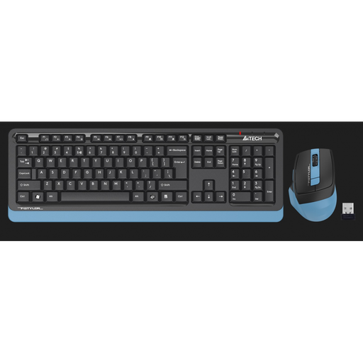 [FG1035-M] A4 TECH FG1035, Mavi, FSTYLER, Türkçe Q, Kablosuz, Klavye Mouse Set