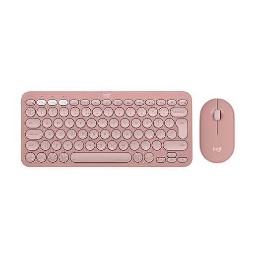 [920-012247] LOGITECH Pebble 2 Combo, Rose, 920-012247, Bluetooth, Türkçe, Q, Multimedya, Mini Klavye Mouse Set