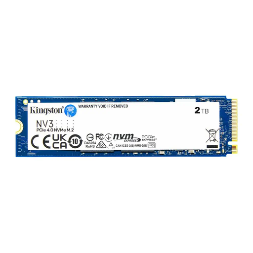 [KINGSTON-SNV3S-2000G] KINGSTON SNV3S/2000G, NV3, 2TB, 6000/5000, Gen4, NVME PCIe M.2 2280, SSD