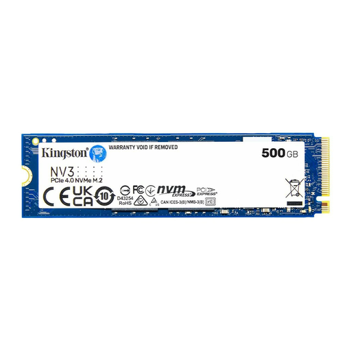 [SNV3S-500G] KINGSTON SNV3S/500G, NV3, 500GB, 5000/3000, Gen4, NVME PCIe M.2 2280, SSD
