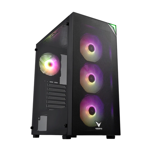 [VG4200S-750W] VENTO VG4200S, 750W, 80 Plus, Siyah, Temperli Cam, RGB, ATX, Tower, GAMING KASA