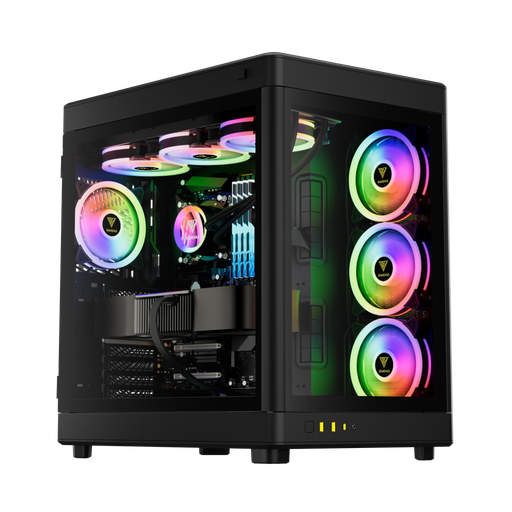 [GAMDIAS-NESO-P1-850W-BLACK] GAMDIAS NESO P1, Tempered Glass,  Type-C, 850W, 80+Bronze, ATX, Black Edition, GAMING KASA