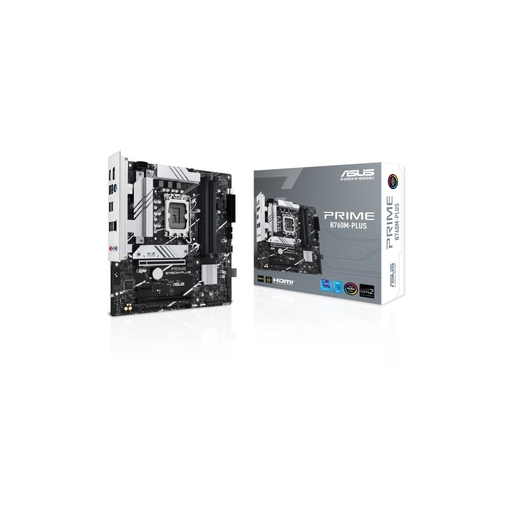 [PRIME-B760M-PLUS] ASUS PRIME B760M-PLUS, 4xDDR5, 2x M.2, HDMI, DP, Type-C, 12-13-14.Nesil, LGA1700 Soket, Anakart